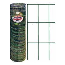 Elektrosalte Netzwerk Für Tierische Zäune Verzinkt Und Plastizisiert Moschusgrün Mit 76 X 63 Mm Roll 25 Mt - 61cm