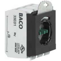 Baco - 333e10 Élément De Contact Avec Adaptateur De Fixation 1 No (t) À Rappel 600 V 1 Pc(s)