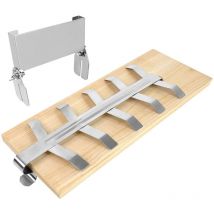 Hengmei - Elément de cuisson pour barbecue et plancha Lot de 2 planches à saumon flammé avec support en acier inoxydable solide pour brasero et