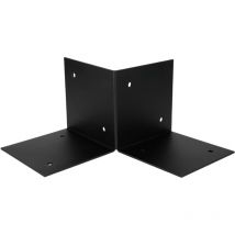 Wovar - lément de plancher de Pergola Noir pour poteaux de 15 x 15 cm - Par Pièce