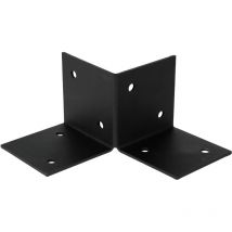 Lément de plancher de Pergola Noir pour poteaux de 9 x 9 cm - Par Pièce