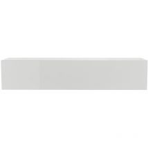 Miliboo - lément mural tv horizontal blanc laqué brillant L138 cm eternel