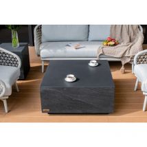 Elementi - colorado Table basse en béton stable haute qualité 86 x 86 x 40.6 cm