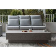 Elementi - tevere Table basse en béton élégant durable 152.4 x 76.2 x 35.6 cm