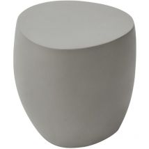 Elementi - table d'appoint ikaria table en béton pour extérieur/intérieur table de jardin grise résistante aux intempéries avec surface mate