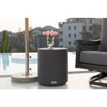 Elementi - rome Table d'appoint en béton stable moderne 45 x 45 x 51.5 cm