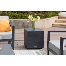 Elementi - tevere Table d'appoint en béton compact robuste 45 x 45 x 50.8 cm