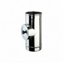 Elemento ispezione canna fumaria acciaio dm 100 mm