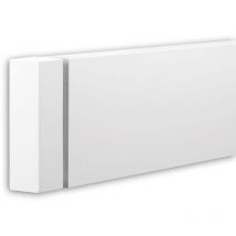 Elemento terminale Profhome 433232 modanatura per facciata elemento decorativo elemento di facciata design moderno bianco