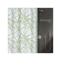 Spirella - rideau de douche Polyester fores 180x200cm Vert Elements by