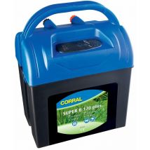 CORRAL SUPER B170 chargeur de batterie 9V/12V et 230V courant pour chevaux, chiens et animaux de ferme clôtures jusqu'à 3 km