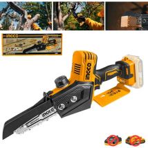 Mini elettrosega a batteria 20 v barra 15 cm brushless Solo corpo Ingco CGSLI2068
