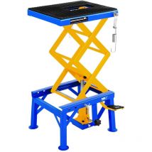 MSW - Elevador hidráulico con rampa para moto - 135 kg