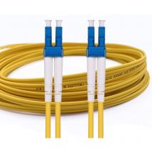 Cable a Fibre Optique (Jarretiere Optique) lc/upc a lc/upc, OS2 Monomode Duplex 9/125um (5M) - Elfcam