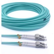 Elfcam - 0,5m Duplex-LWL-Kabel lc/upc auf lc/upc OM3 10Gb, 50/125μm, lszh, Hochwertig