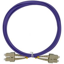 15m Câble à Fibre Optique OM4 sc/pc à sc/pc Multimode Duplex, Jarretière Fibre Optique 50/125um 2.0mm lszh (15M) - Elfcam