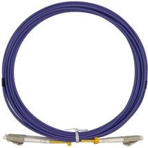 5m Câble à Fibre Optique OM4 lc/pc à lc/pc Multimode Duplex, Jarretière Fibre Optique 50/125um 2.0mm lszh (5M) - Elfcam