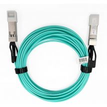 Elfcam - 15 Mètres Câble Fibre Optique 40Gbit/s OM3 qsfp+ à qsfp+ aoc Câble,15m