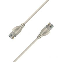 5m Ultra Slim Cat6A Câble Ethernet 10Gbps 32AWG utp OD2,8mm 500MHz, 10Gb Thin RJ45 Patch Cord pour lan, Router, Modem, Xbox, Laptop et Servers, Blanc