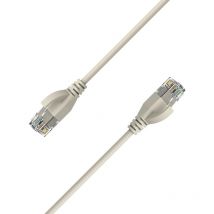 Elfcam - 30m Ultra Slim Cat6A Câble Ethernet 10Gbps 32AWG UTP OD2,8mm 500MHz, 10Gb Thin RJ45 Patch Cord pour LAN, Router, Modem, Xbox, Laptop et