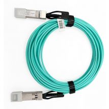Elfcam - 15 Metres Cable Fibre Optique 100Gbit/s OM3 QSFP28 a QSFP28 aoc Cable,15m