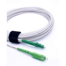 Elfcam - Glasfaserkabel 10m Sc/apc Auf Lc/apc – Os2 Singlemode Simplex 9/125 Μm, Lszh, Weiß – Lwl-kabel Für Hochgeschwindigkeits-datenübertragung
