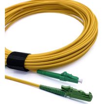 Cable A Fibre Optique E2000/apc A Lc/apc Monomode Simplex, 9/125um Jarretiere Optique Lszh (5m) - Elfcam