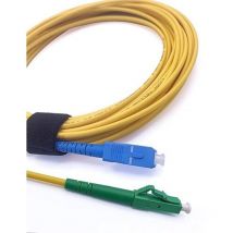 Cable a Fibre Optique lc/apc a sc/upc Monomode Simplex, 9/125um Jarretiere Optique lszh (100M) - Elfcam
