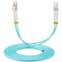 Cable a Fibre Optique lc/upc a lc/upc, OM3 Multimode Duplex Jarretiere Fibre Optique 50/125um lszh (5M) - Elfcam