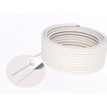 Cable a Fibre Optique Monomode 9/125μm pour Installation en Interieur, Blanc (1 Fibre, 100M) - Elfcam