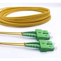Cable a Fibre Optique sc/apc a sc/apc OS2 Monomode Duplex 9/125um LSZH,30M - Elfcam