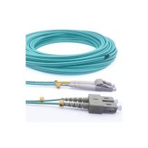 Elfcam - Cable de fibra óptica OM3 5 m sc/upc a lc/upc Multimodo Dúplex 50/125 μm lszh