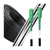Cable de fibra óptica sc-apc a sc-apc - 200 m, Latiguillo óptico de alto rendimiento, 9/125 μm monomodo, Uso exterior, Compatible con Livebox, sfr