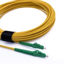 Elfcam - LWL-Kabel lc/apc zu lc/apc – 50m (Gelb), Simplex Singlemode 9/125μm lszh Patchkabel