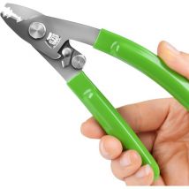 Elfcam - 4-in-1 Glasfaser-Abisolierer mit Kevlar-Schere, ftth Profiwerkzeug für Techniker