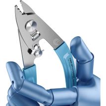 Elfcam - Pelacables ergonómico de 3 cortes, Herramienta 3 en 1 para pelar y decapar fibra óptica monomodo y multimodo de 125 μm a 250 μm (CS-01)