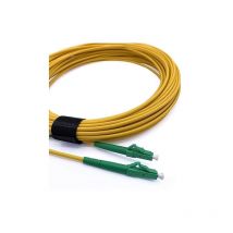 Latiguillo de fibra óptica 2m (amarillo) monomodo lc/apc a lc/apc, tipo simplex 9/125 μm, cubierta lszh - Elfcam