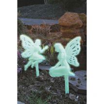 Elfe deco jardin phosphorescents lot de 2