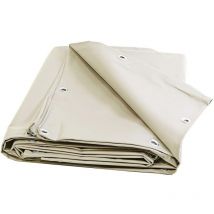 Elfenbeine Pergola-Plane 3x5 m Sonnenschutz - 15 Jahre Garantie Tecplast XP680M2PR - Wasserdichte Pergola-Plane - Made in France.