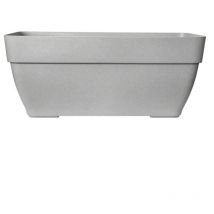 Elho - Bac a terrasse Vibia 80 - Gris béton vivant - Extérieur - l 34,2 x w 77,4 x h 33,2 cm