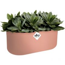 Fioriera da Balcone Plastica Riciclata Sistema di Scolo & Raccolta dell ́Acqua con Apertura Centrale Vaso Ovale Davanzale - Elho