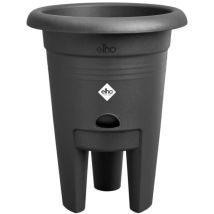 Elho - Green Basics Pot a Fraises 33 - Noir - ø 33 x h 42 cm - culture et récolteextérieur - 100% recyclé