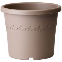 Elho - vaso algarve cilindro 21CM taupe