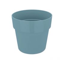 B.for Original Pot de fleurs rond Roues 35 - Bleu - ø 35 x h 32 cm - intérieur - 100% recyclé - Elho