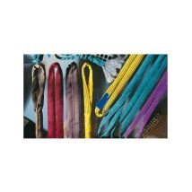 Elingue ronde ss fin 100% polyester en1492 gris 4 t longueur utile 3 m