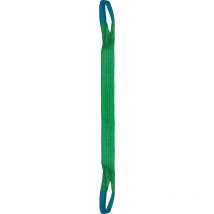 Levac - Elingue sangle textile plate 2 boucles restreintes 3 metres 2 tonnes verte en 1492-2