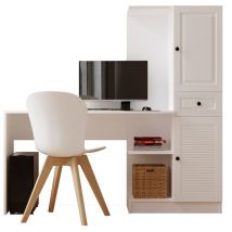 Elise White Storage Desk