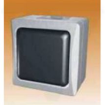 Elix - EFD600SA Conmutador semi-impermeable de 2 vías - IP44 - gris