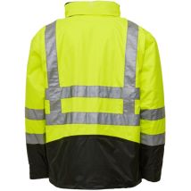 Elka - Warnschutzjacke Arbeitsjacke visible xtreme 2-in-1 086100R 042 gelb schwarz Gr. 2XL