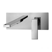 Paffoni - Mélangeur lavabo encastré avec bec 240 mm Elle série EL106CR Chromé - Laiton